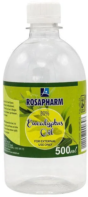 Rosapharm Eucalyptus Oil 500ml | Pure Essential Oil for Diffusers