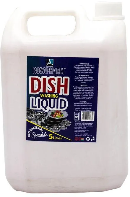 Rosapharm Dishwashing Liquid Antibacterial 5L | Kills 99.9% of Germs