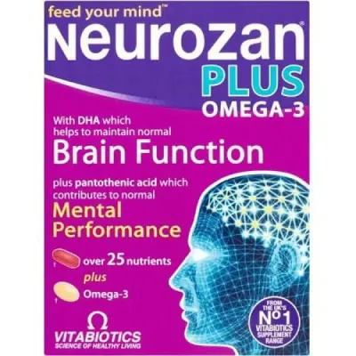 Vitabiotics Supplements: Neurozan Plus Omega-3n(28 tablets)