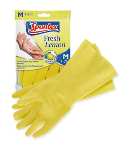 Spontex Gloves Fresh Lemon L