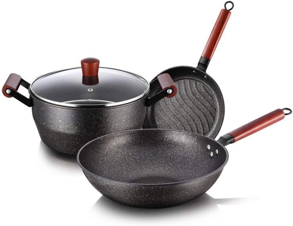 Damanni Non-Stick Cookware Set (3pcs) | Sizes: 26cm, 26cm, 30cm