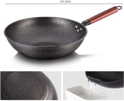 Wok pan 30cm Damanni wok pan 30cm granite coated ideal for stir fry, Chinese cuisine