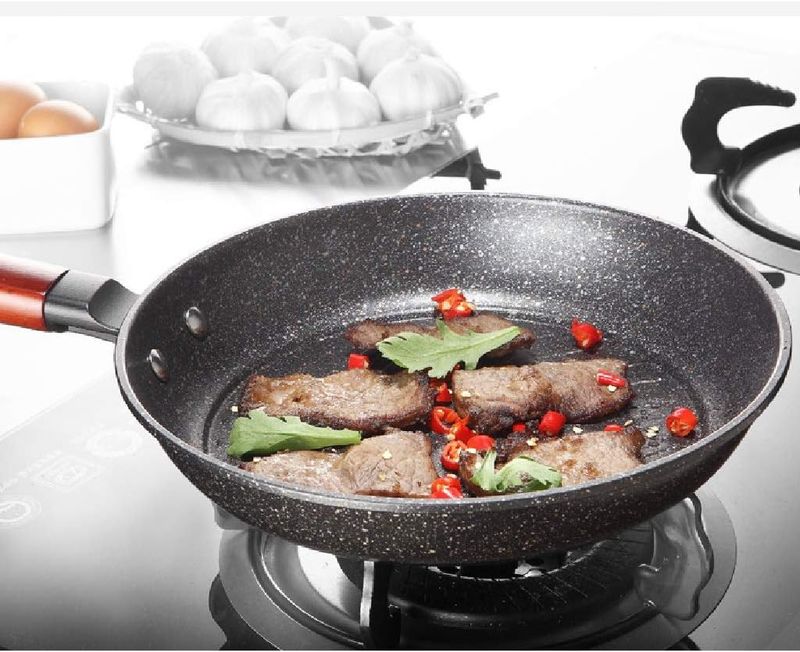 Non stick grill pan Damanni non stick frying pan Grill pan 26cm granite coated