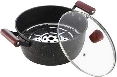 Damanni non stick cooking pot with Lid  26cm granite coated