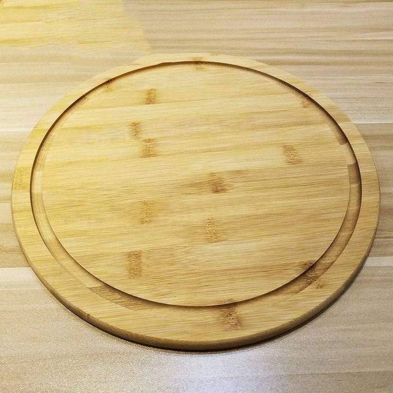 Bamboo Serving Board, chopping board, 13 Inch Diameter, 3cm thickness