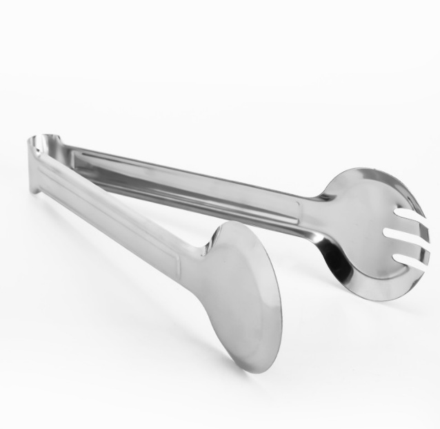 Vinod Stainless steel scissor salad tongs 10inch