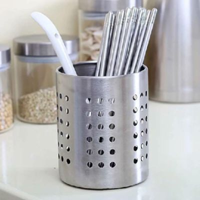 Stainless steel cutlery holder medium 9.5cm dia