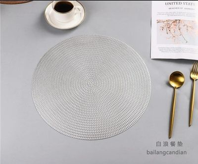 PVC round table mat per piece