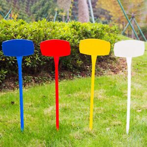 Plastic Plant Markers 20x45cm 1pc Face Size, Yellow, Pointed Bottom - Perfect for Labelling Garden Plants