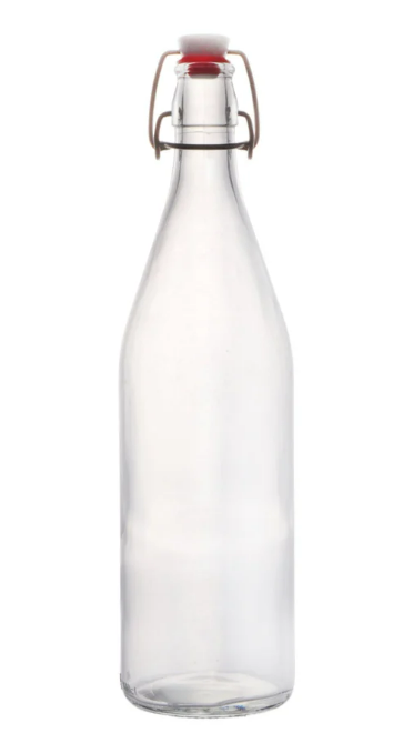 BA Clear Glass Bottles with Airtight Stoppers 500ml