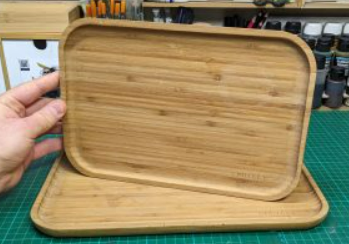 Bamboo charcuterie board food tray Rectangular small  20X30cm breakfast tray