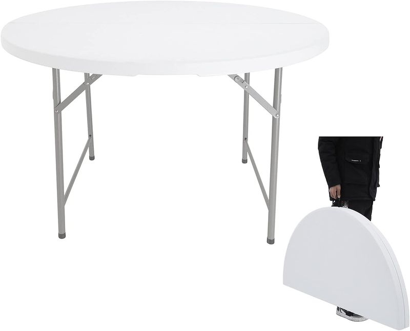 Weekender Heavy Duty Hotel Banquet 5FT Plastic Folding Table - Seats 8, Perfect for Outdoor Events #ZY-160