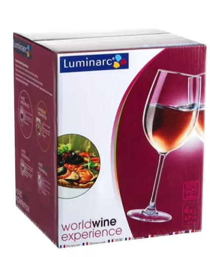 Luminarc So World Wine Stemware Collection 47cl stemglass 4pcs set