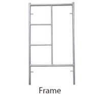 SPARE FRAME FOR SCAFFOLD, 1 SIDE ONLY - NEED 2 SIDES FOR EACH LEVEL