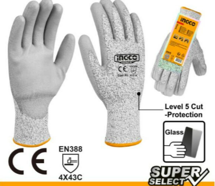 INGCO HGCG02-XL Cut Resistant Gloves XL