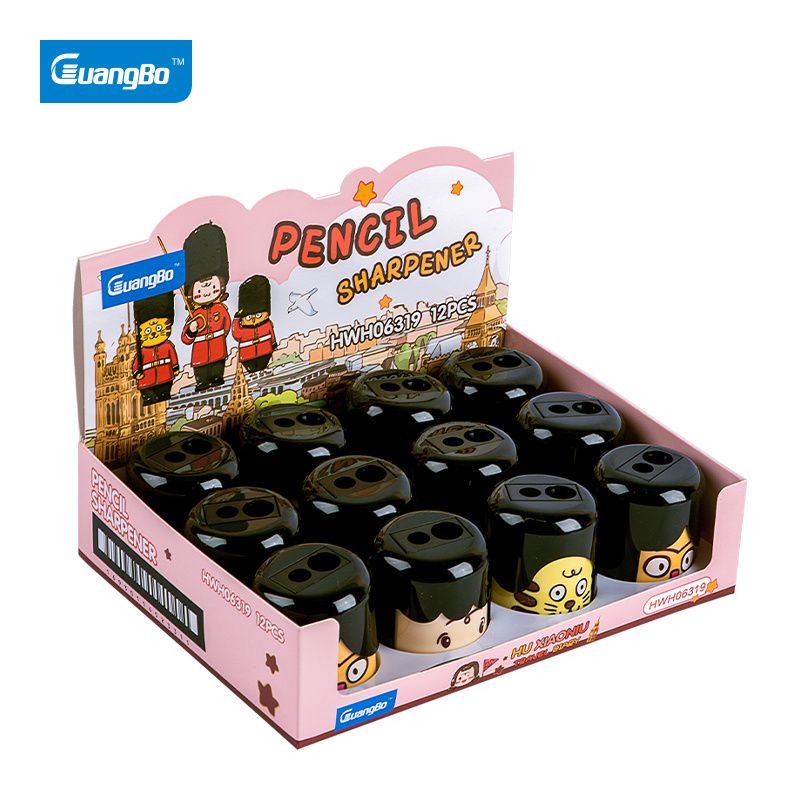GuangBo HWH06319 Cartoon Pencil Sharpener Set (12 pcs)