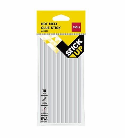 Deli 10PCS Hot Melt Glue Stick A29812 - White