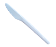 ST-LW Disposable White Knifes 16.5CM, PACK OF 50 PCS STPL064