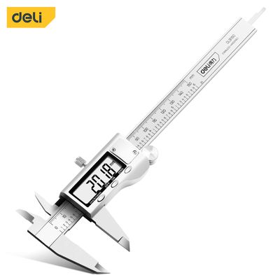Deli-EDL91150 Electronic Vernier Caliper (150mm, Yellow)