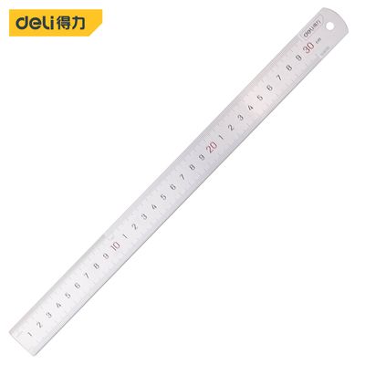 Deli DL8030 Stainless Steel Ruler (30cm)