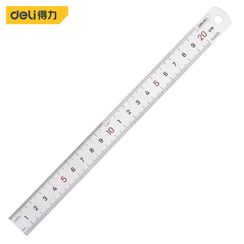 Deli-DL8020 Steel Ruler 20cm