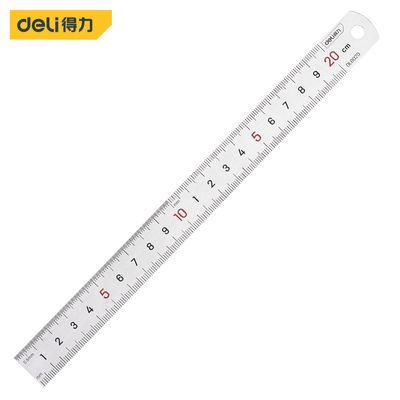 Deli-DL8020 Steel Ruler 20cm