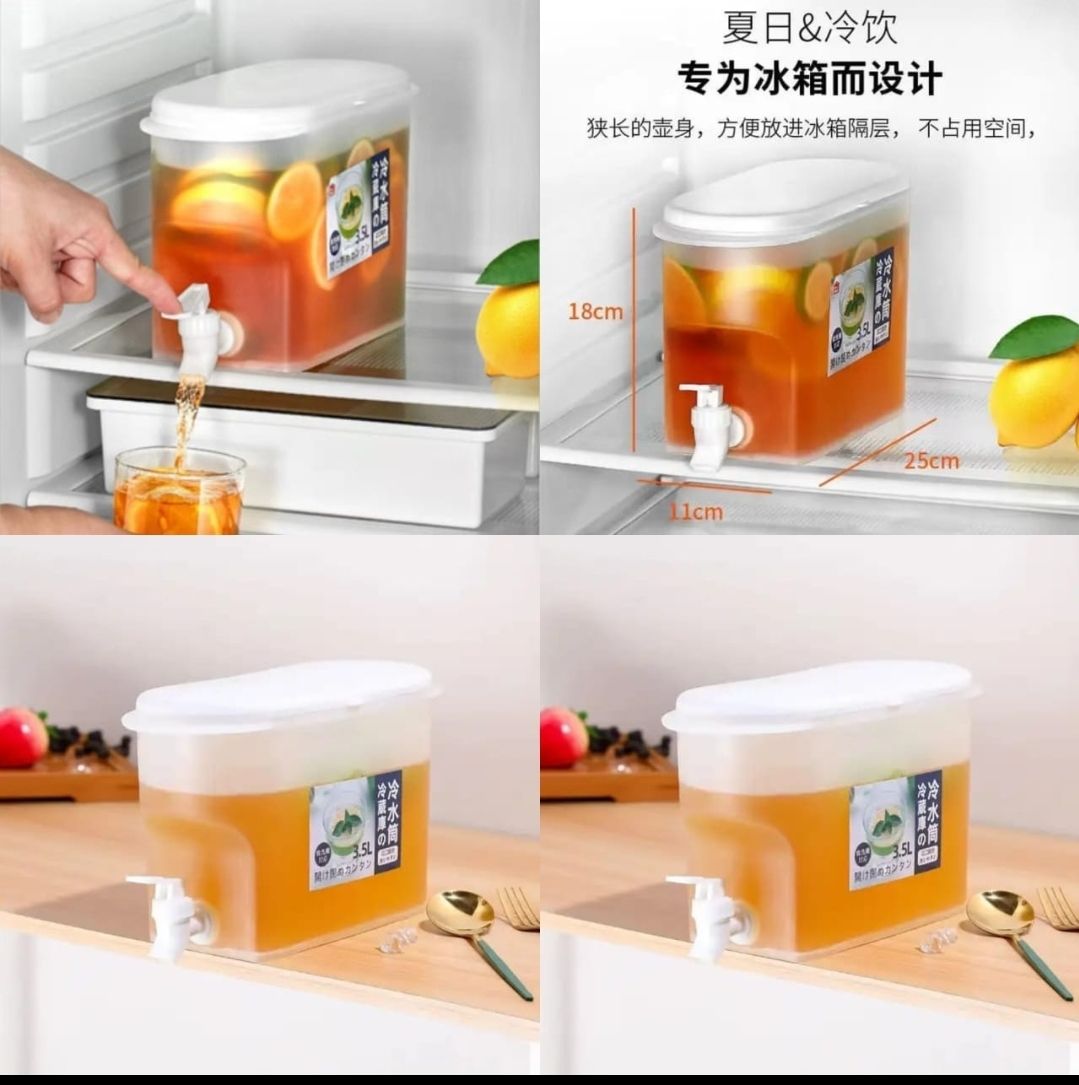 Fridge Juice/water dispenser Material plastic, has a tap  3.5L