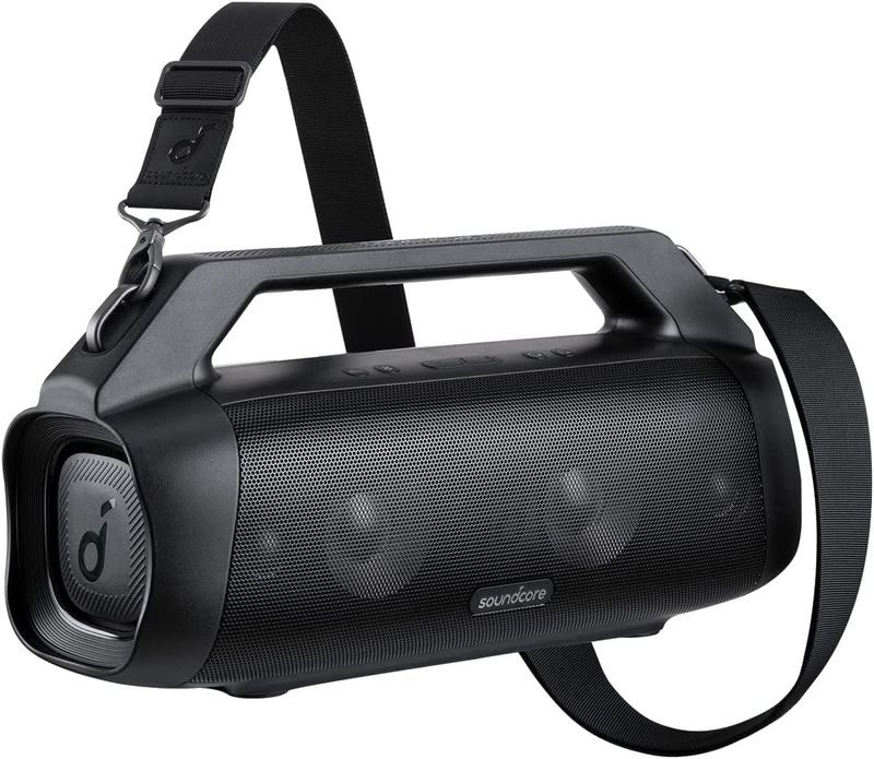 Soundcore Motion Boom Plus IP67 Portable Speaker, 80W Stereo Sound, Custom EQ &amp; BassUp, Built-in Power Bank