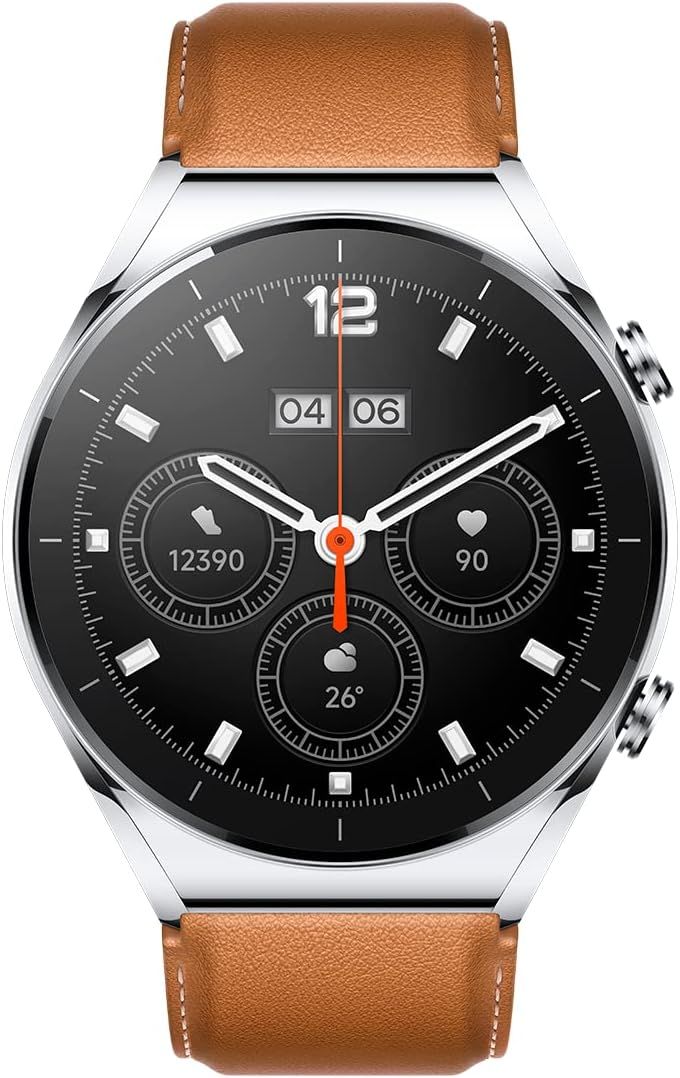 Xiaomi Watch S1 Silver- 1.43 Inch Touch Screen Amoled Hd Display| 12 Days Battery Life, Gps, 117 Fitness Modes, 200+ Watch Faces, Bluetooth Phone Call, Nfc Support