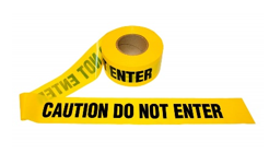 PE Warning Tape (Do Not Enter / Caution), 7.5cm x 200m, Safety Barrier (WTNA05YB)