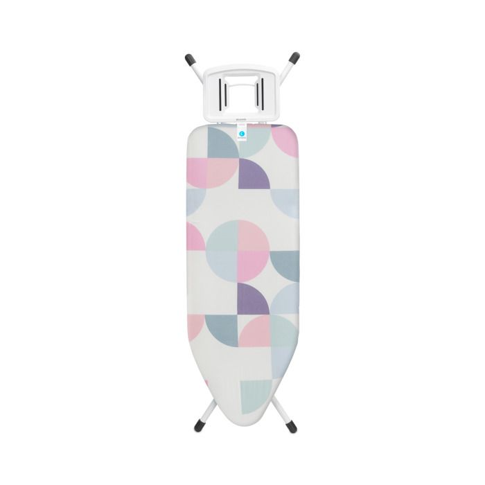 IRONING BOARD 124X38CM (B) SOLID STEAM IRON REST - ABSTRACT LEAVES