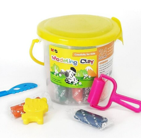 M&amp;G Modelling Clay 24 Colours in a Jar