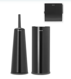 Brabantia Renew Toilet Accessory Set Of 3 - Matt Black