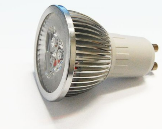 Win Win 5W LED Light Bulb - GU10 Base, Black &amp; Clear (White)