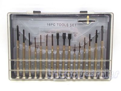 16pc Small Mini Precision Screwdriver Set for Watch Jewelry Electronic Repair 433268