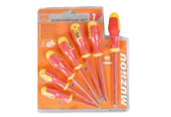 M&amp;S 7-Piece Insulated Screwdriver Set with Voltage Tester - Electrical Repair Kit MS-09406