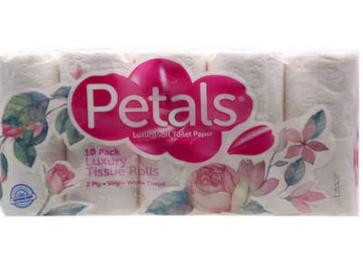 Petals Toilet Tissue Roll 10 Pack
