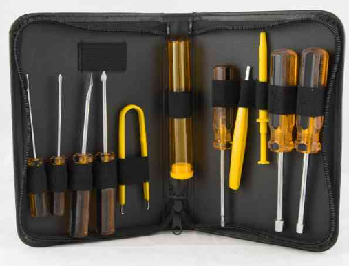 TK10 13-Piece Computer Repair Toolkit (Zip Pouch)