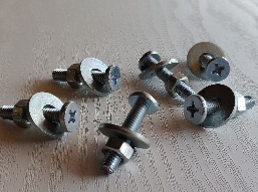 EBCO PLBF-M6K M6 Mounting Screw Kit (6 Pack) - Pro-Lift Bed Fitting Hardware (Zinc White)
