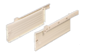 EBCO FPDS86-40-6 Full Panel Drawer Slide (86mm Height, 400mm Length, 325mm Extension) - Effortless Drawer Creation (Ivory)