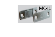 EBCO MC-I1 Magnetic Catch (Ultra-Slim, Inset Magnet) - Discreet Closure for Cabinets &amp; Drawers (Nickel Plated)