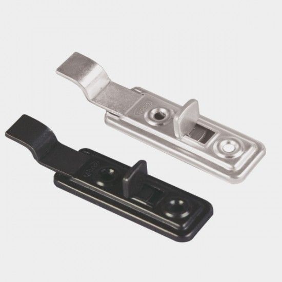 EBCO LC-150 Cranked Cupboard Latch (Zinc White, 150mm) - 10 Pack - Secure Larger Cabinets with Ease (Spring Loaded, Multiple Closure Options)