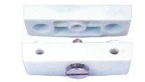 EBCO BCF1 Block Connector Fittings (White) - Set of 2 - Simple &amp; Strong Furniture Joints (Wood &amp; Particle Board)
