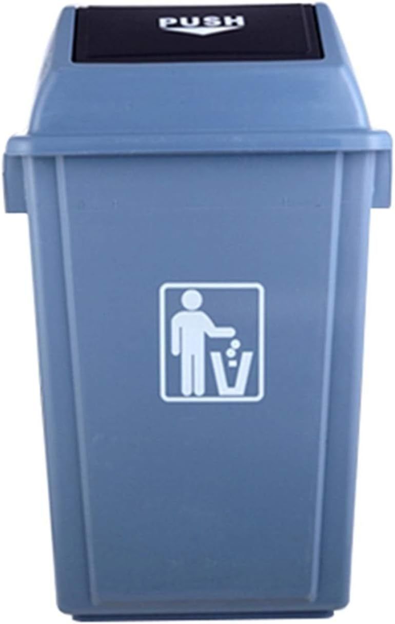 Swing Top Dustbin 20L - Space-Saving Design (Blue) 20L-SCD-BL