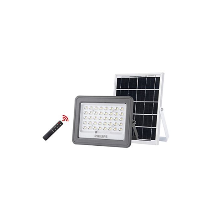 Philips LED Solar Floodlight 10W 1500Lumen 765 (CW) 3.2V 10AH Battery Capacity