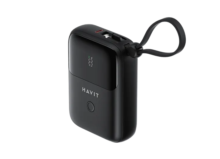 Havit PB5215 Type-C and Lightning Cable 10,000 Mah LED Indicator Powerbank