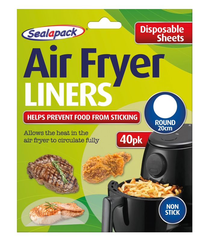 Sealapack 151 40pk Disposable Air Fryer Liners Round 20cm