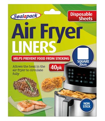 Sealapack 151 40pk Disposable Air Fryer Liner Square 20cm