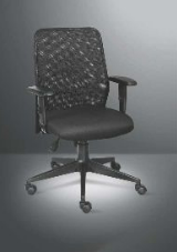 M2333 Supportive High Back Office Chair with Breathable Mesh &amp; PU Wheels (Black or Grey)