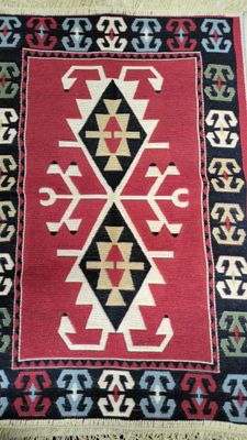 ELIBELINDE Turkish Carpet: 160X250CM (5X8FT) Handwoven Double-Sided Cotton Rug with Anatolian Tradition
